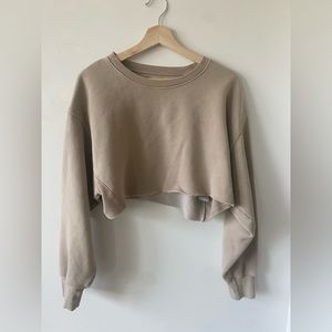 SOLD Aritzia TNA cropped boyfriend sweatshirt